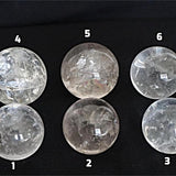 Clear Quartz Sphere: Crystal Ball, Healing Stone