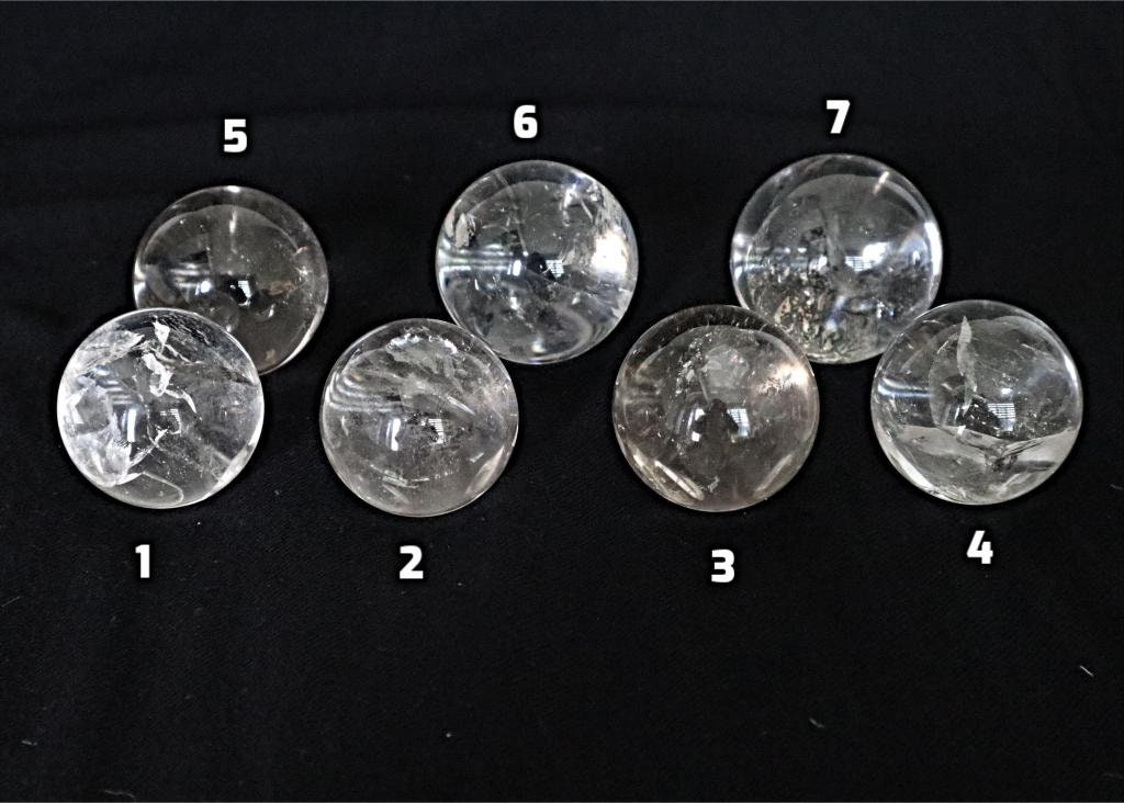 Clear Crystal Quartz Sphere: High Grade Healing Stone