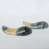 Rainbow Fluorite Massage Wand: Meditation Crystal Stone Gift