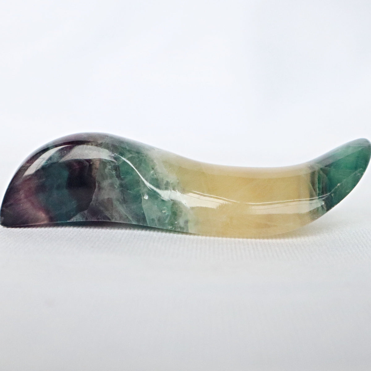 Rainbow Fluorite Massage Wand: Meditation Crystal Stone Gift