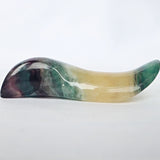 Rainbow Fluorite Massage Wand: Meditation Crystal Stone Gift