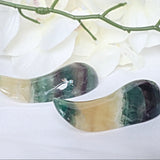 Rainbow Fluorite Massage Wand: Meditation Crystal Stone Gift
