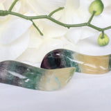 Rainbow Fluorite Massage Wand: Meditation Crystal Stone Gift