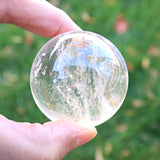 Clear Quartz Sphere: Crystal Ball, Healing Stone