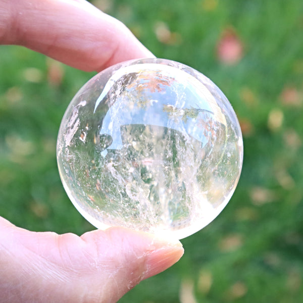 Clear Quartz Sphere: Crystal Ball, Healing Stone