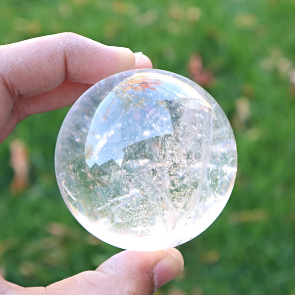 Clear Quartz Sphere: Crystal Ball, Healing Stone