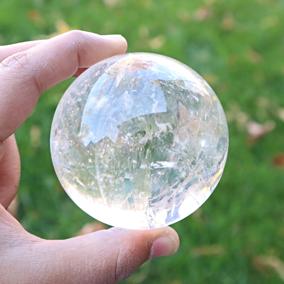 Clear Quartz Sphere: Crystal Ball, Healing Stone