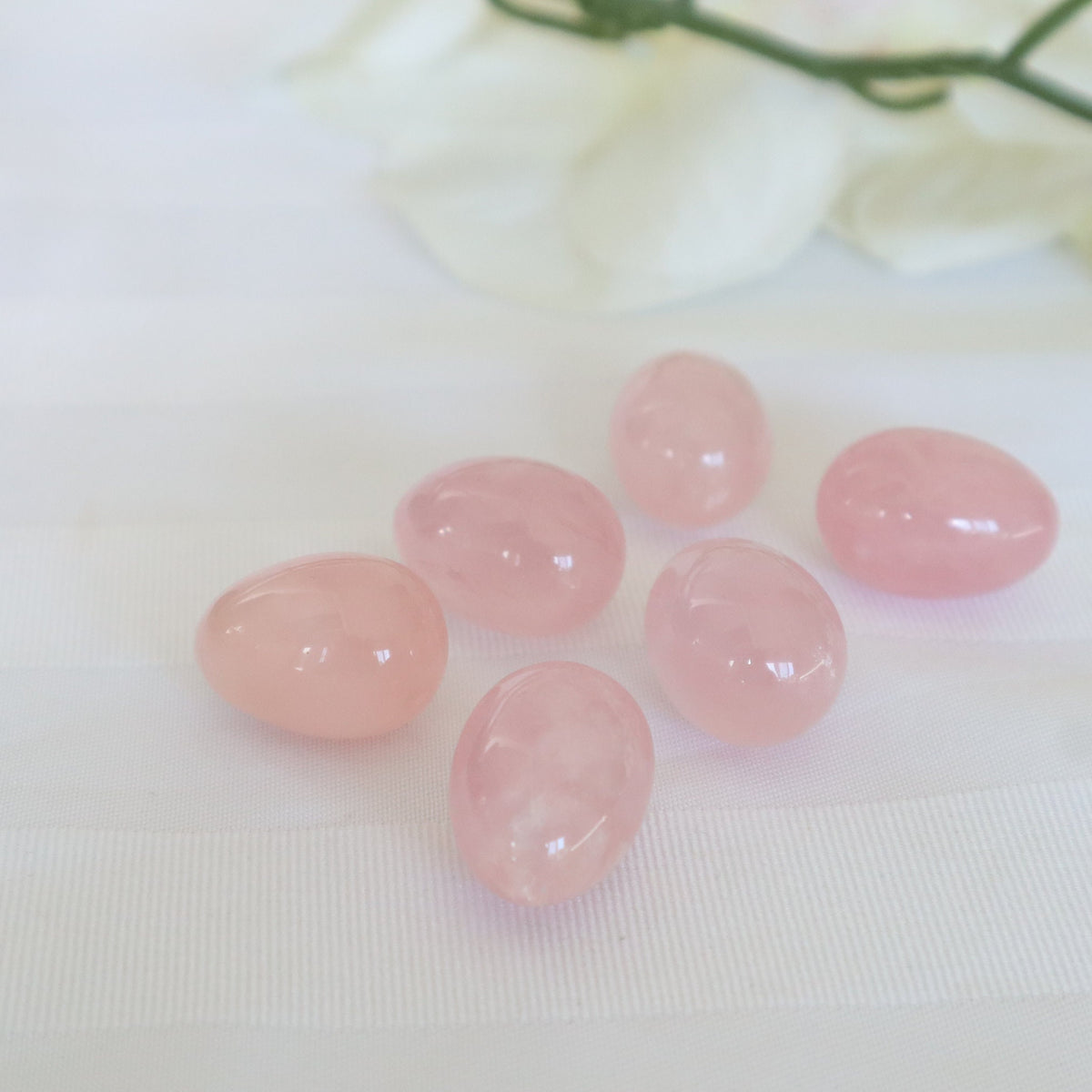 Natural Rose Quartz Egg: Mental and Emotional Wellness Stone