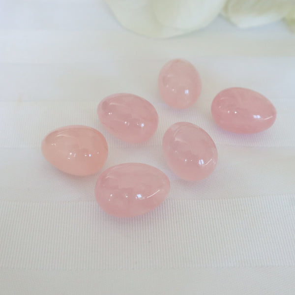 Natural Rose Quartz Egg: Mental and Emotional Wellness Stone