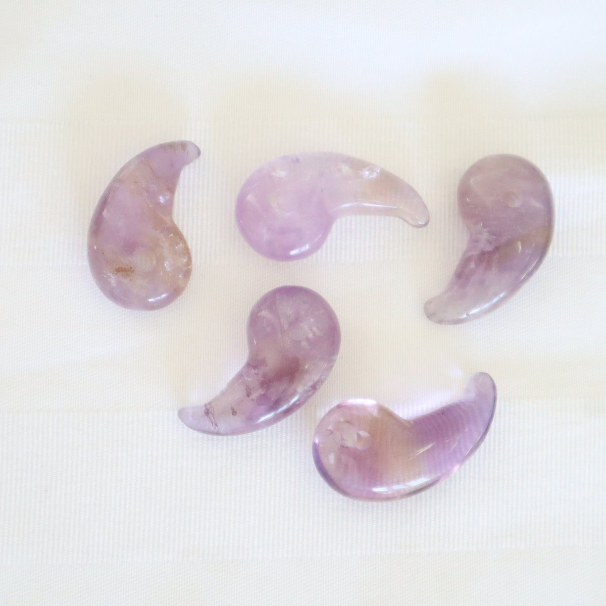 Amethyst Magatama, Amethyst Stone, Mental and Emotional Wellness Gift