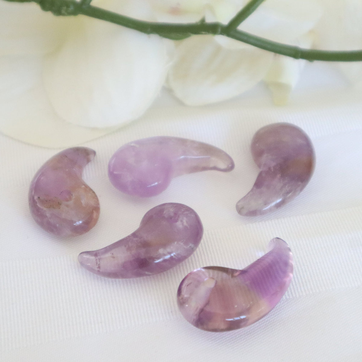 Amethyst Magatama, Amethyst Stone, Mental and Emotional Wellness Gift