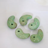 Chrysoprase Magatama: Green Crystal Japanese Charm