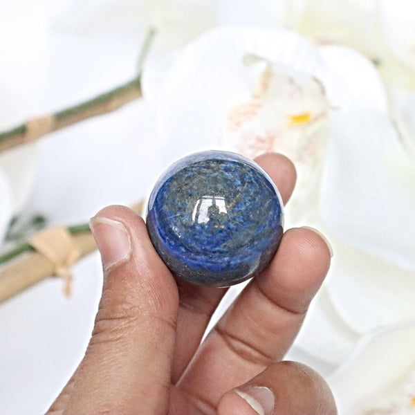 Lapis Lazuli Sphere 30mm, Third Eye Crystal, Throat Chakra Crystal