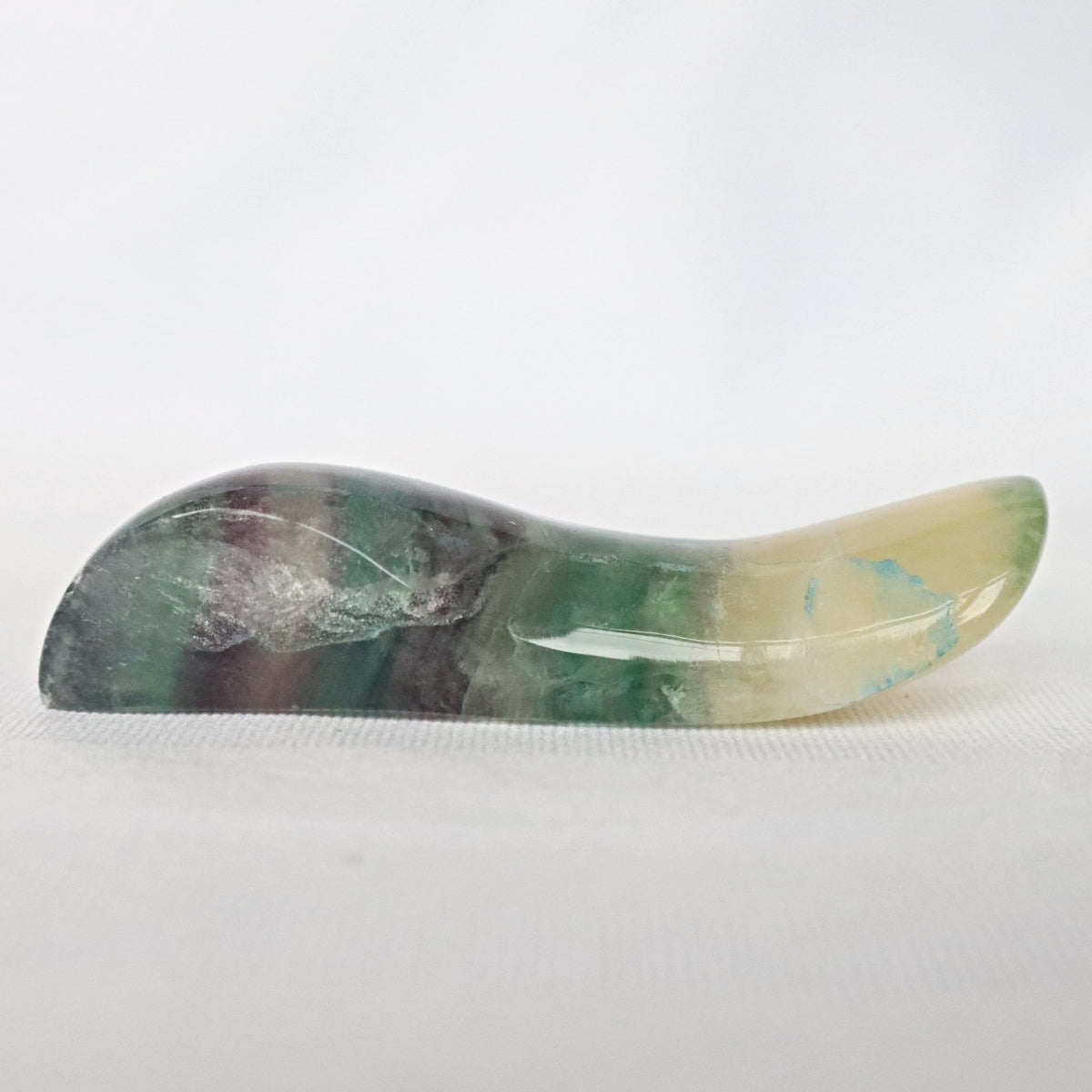 Rainbow Fluorite Massage Wand: Meditation Crystal Stone Gift