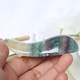 Rainbow Fluorite Massage Wand: Meditation Crystal Stone Gift