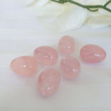 Natural Rose Quartz Egg: Mental and Emotional Wellness Stone