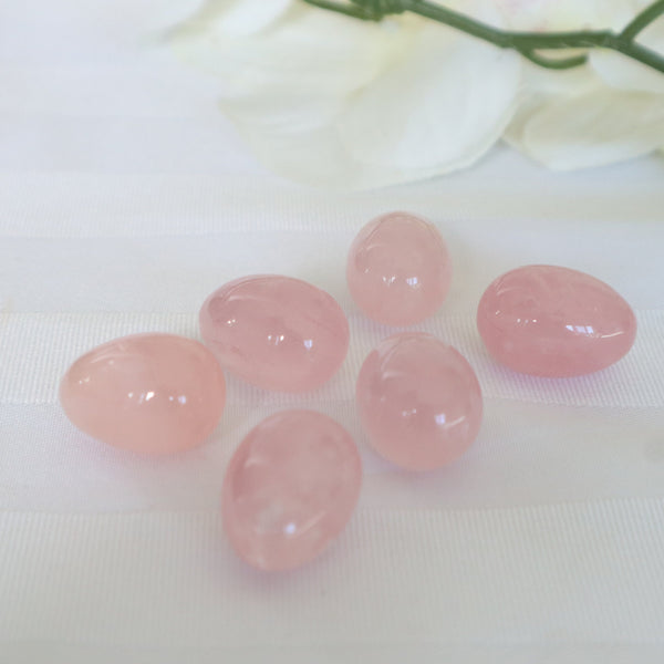 Natural Rose Quartz Egg: Mental and Emotional Wellness Stone