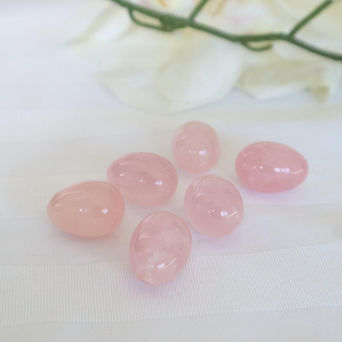 Natural Rose Quartz Egg: Mental and Emotional Wellness Stone