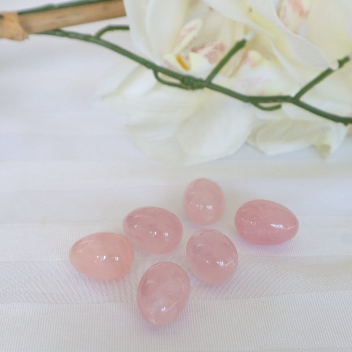 Natural Rose Quartz Egg: Mental and Emotional Wellness Stone