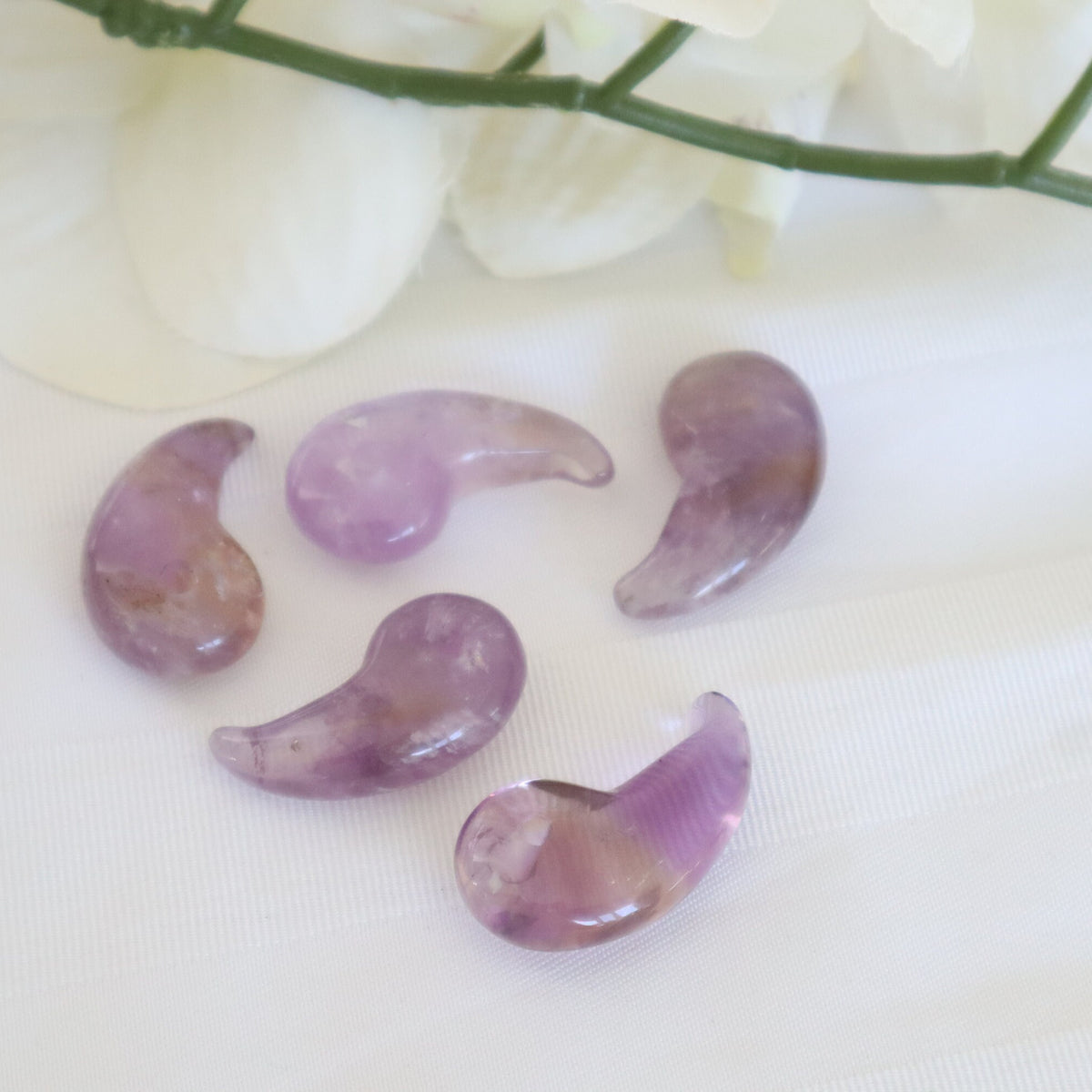 Amethyst Magatama, Amethyst Stone, Mental and Emotional Wellness Gift