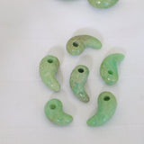 Chrysoprase Magatama: Green Crystal Japanese Charm