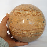 Large Picture Jasper Sphere 10.8 Lb 6.1 inches