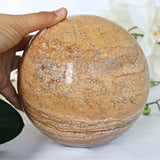 Large Picture Jasper Sphere 10.8 Lb 6.1 inches