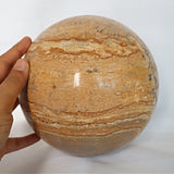 Large Picture Jasper Sphere 10.8 Lb 6.1 inches