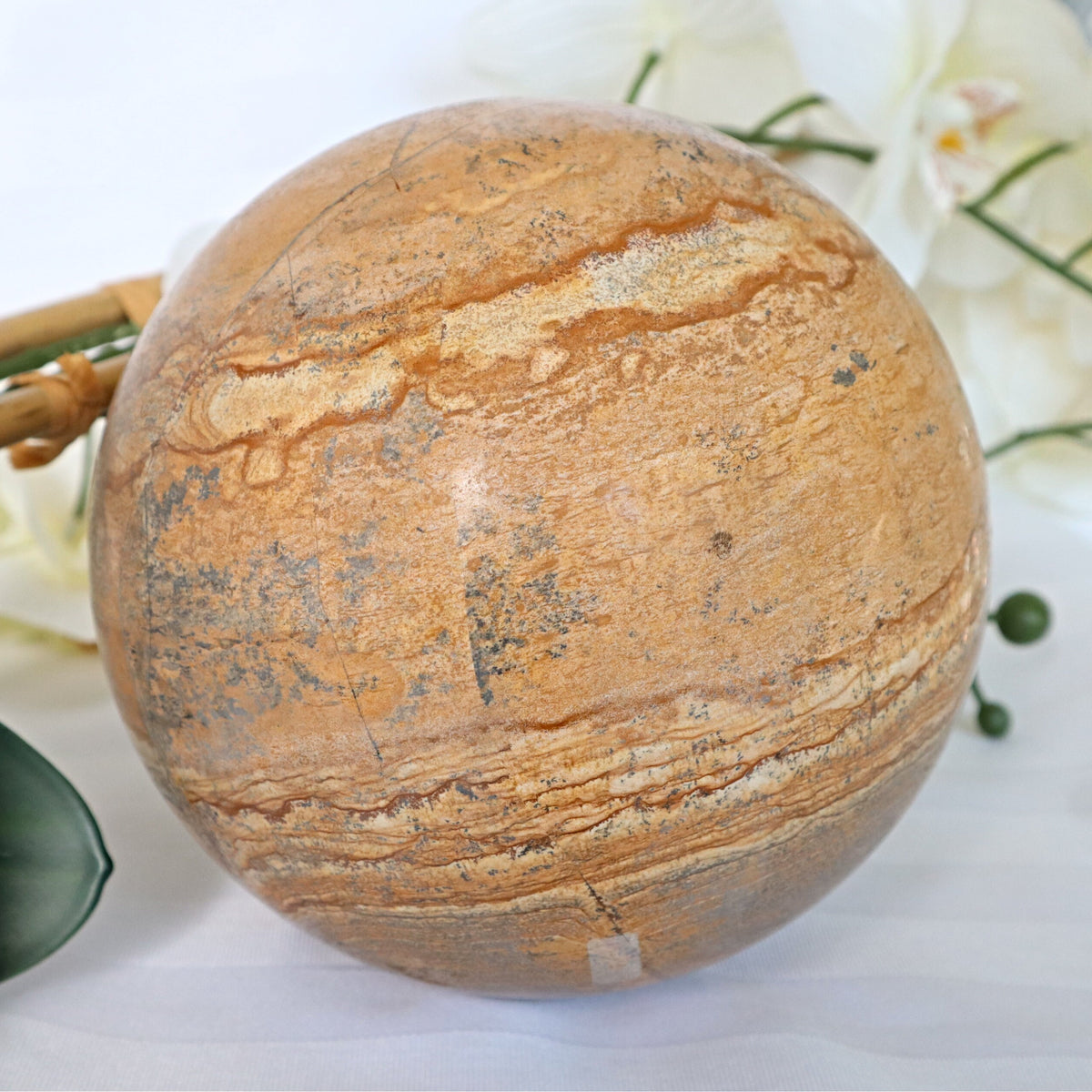 Large Picture Jasper Sphere 10.8 Lb 6.1 inches