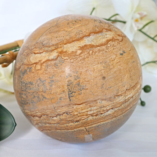 Large Picture Jasper Sphere 10.8 Lb 6.1 inches