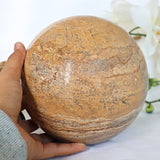 Large Picture Jasper Sphere 10.8 Lb 6.1 inches