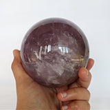 Large Amethyst Sphere with stand, Home Decor Crystal Wellness Gift, AS1