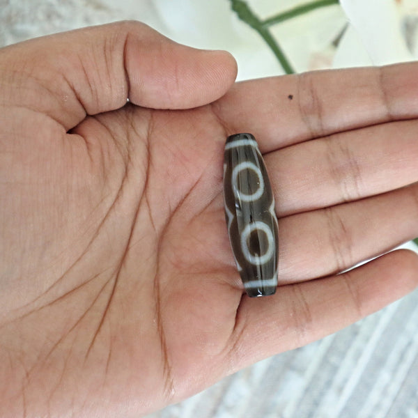 Authentic style 3 eye Dzi bead