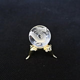 Quartz Dragon Sphere: Hand Carved Crystal Feng Shui Decor