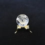 Quartz Dragon Sphere: Hand Carved Crystal Feng Shui Decor