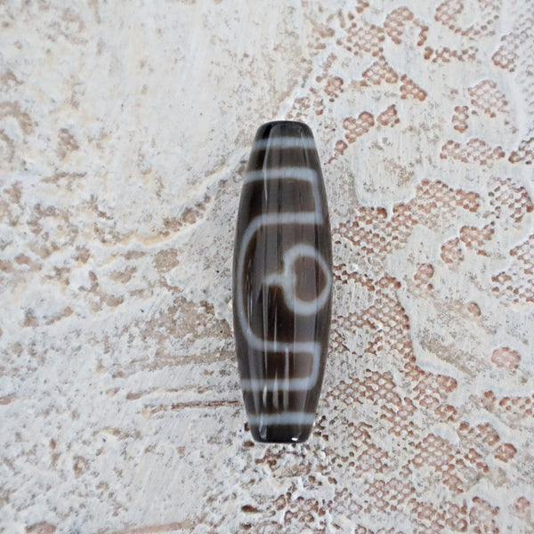 3 eye Dzi bead for wealth