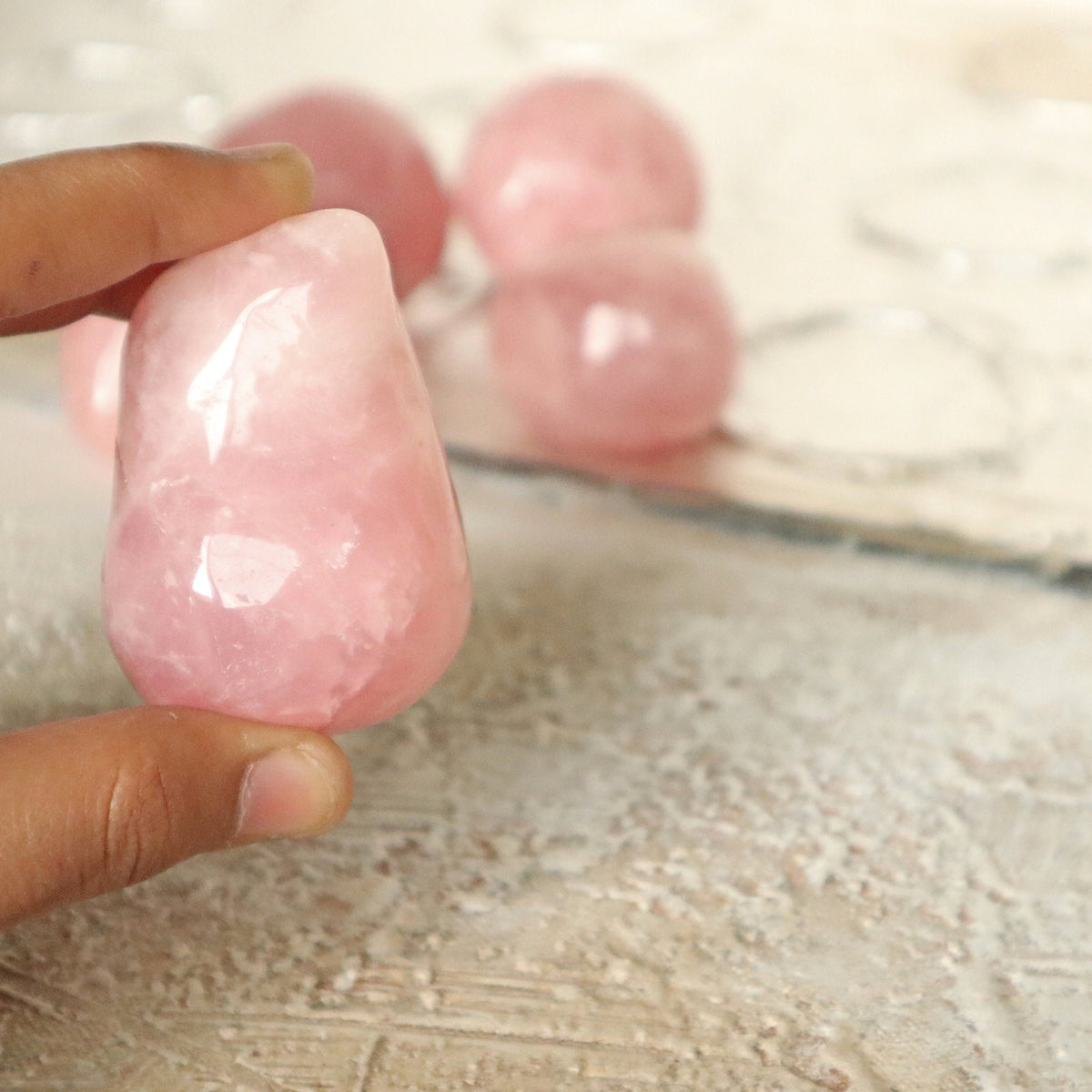 Rose Quartz Massage Wand Stone