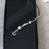 Jadeite Jade Phone and Car Charm Keychain