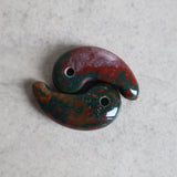 blood stone crystal magatama