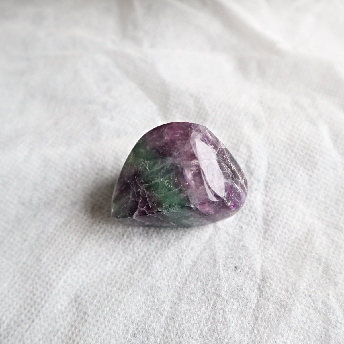 Beautiful fluorite palm stone for anxiety and decor