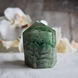 Feather Fluorite Tower: Rare Inclusion Crystal for Focus & Clarity