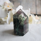 Feather Fluorite Tower: Rare Inclusion Crystal for Focus & Clarity