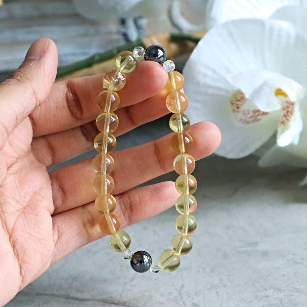 Positive energy gemstone bracelet
