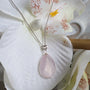 AAAA grade rose quartz pendant