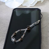smoky quartz phone charm