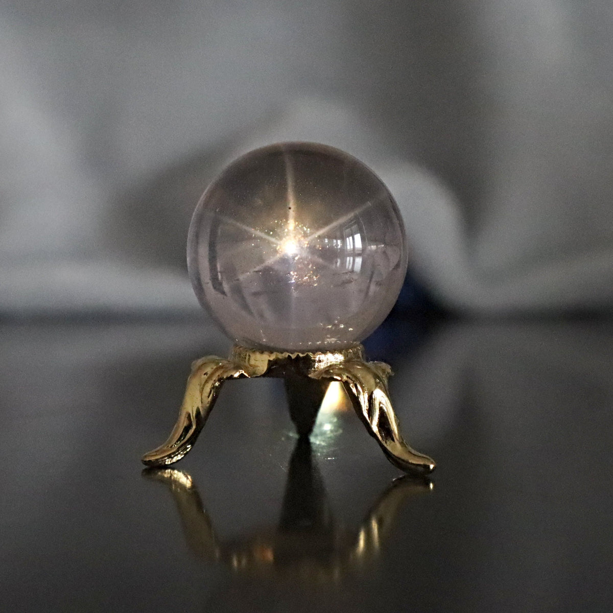 Madagascar Star Rose Quartz Sphere