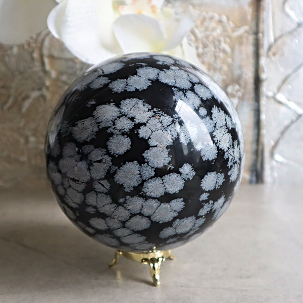 snowflake obsidian sphere