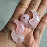 Rose Quartz Magatama Japanese Talisman