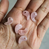 Rose Quartz Magatama Japanese Talisman