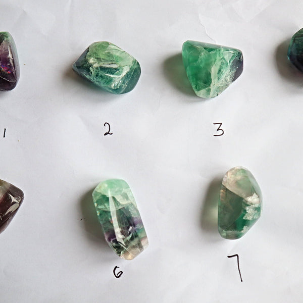 Freeform fluorite crystal for pocket or meditation